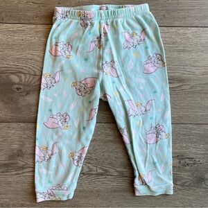 Disney Dumbo The Elephant Baby Girl Pajama Blue Pink Pants 18 Months